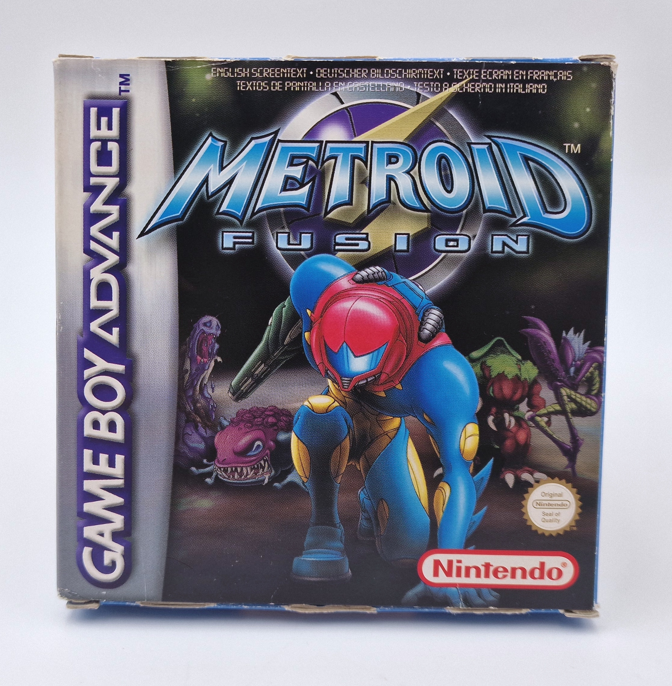 Notre exemplaire de Metroid Fusion, Game Boy Advance PAL