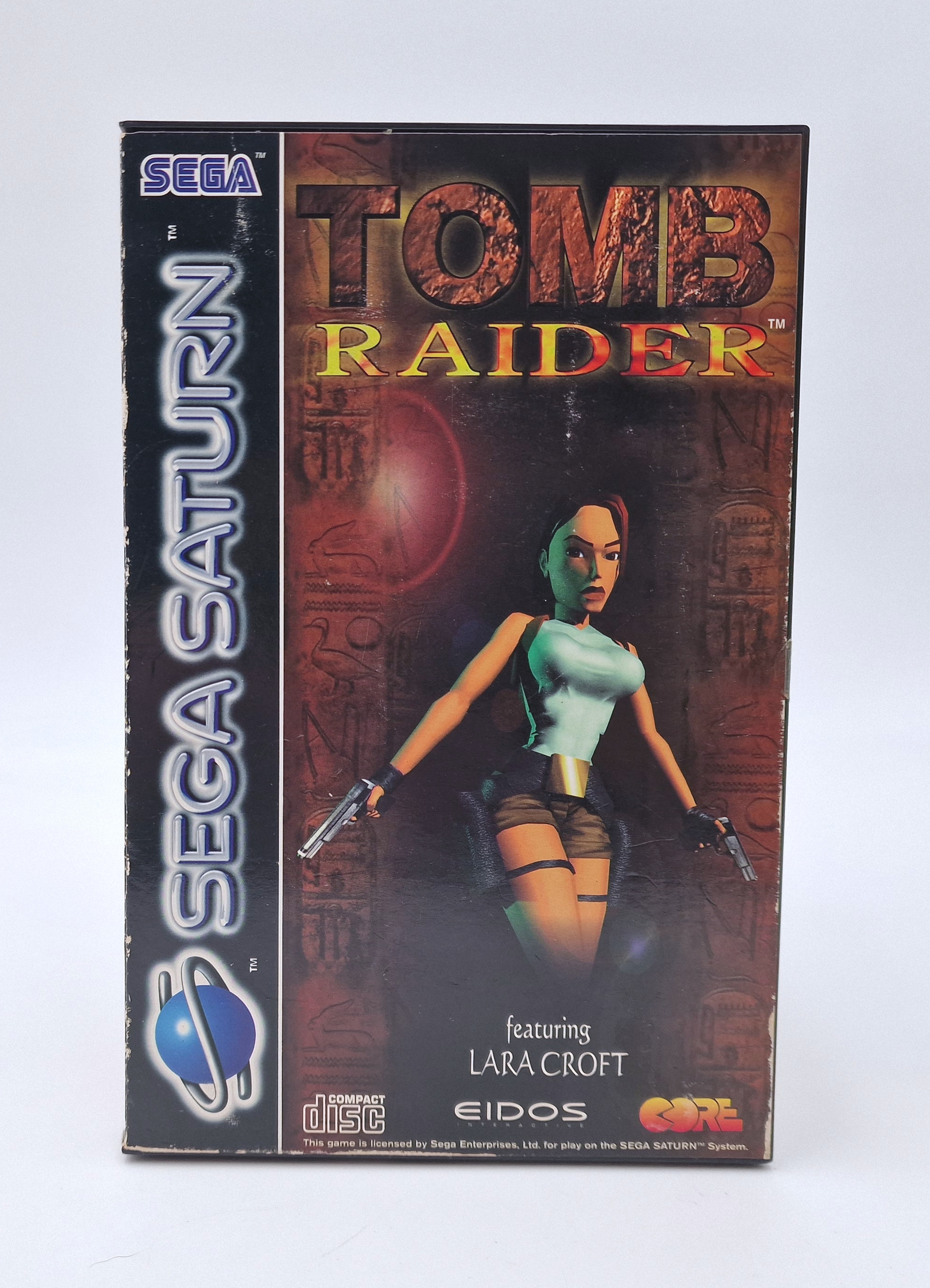Notre exemplaire de Tomb Raider (Saturn), Saturn PAL