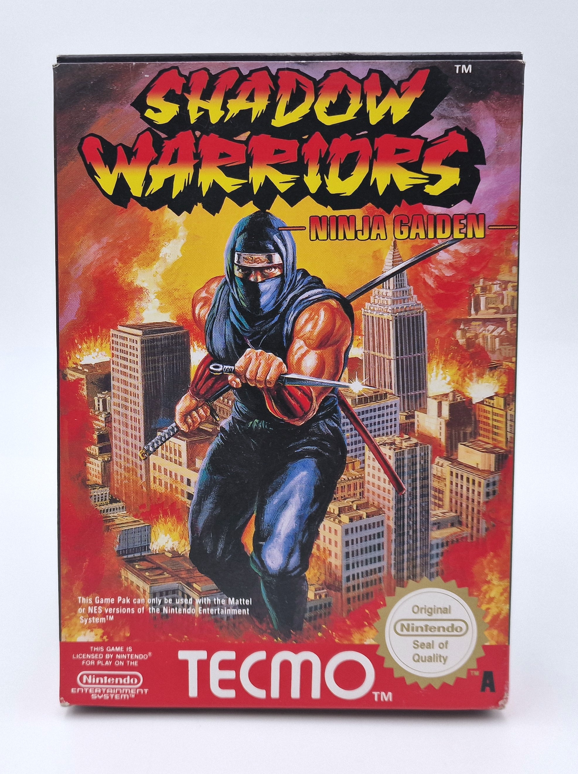 Notre exemplaire de Shadow Warriors II, NES PAL