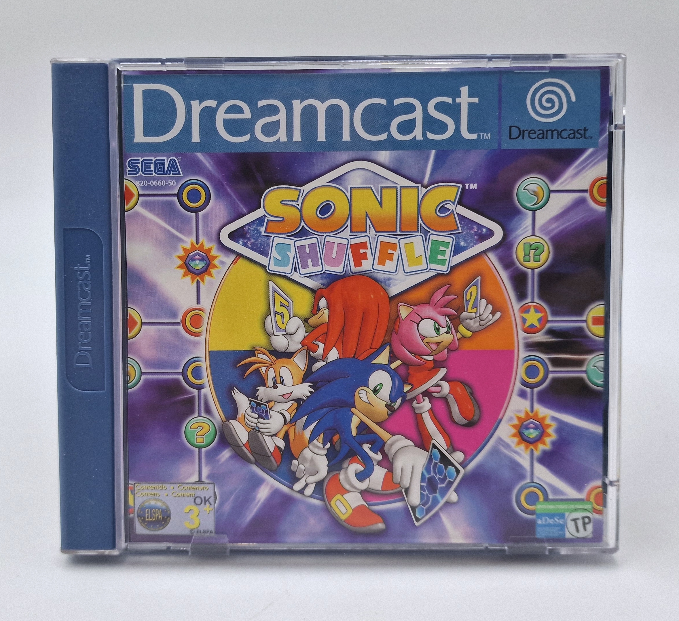 Notre exemplaire de Sonic Shuffle, Dreamcast PAL