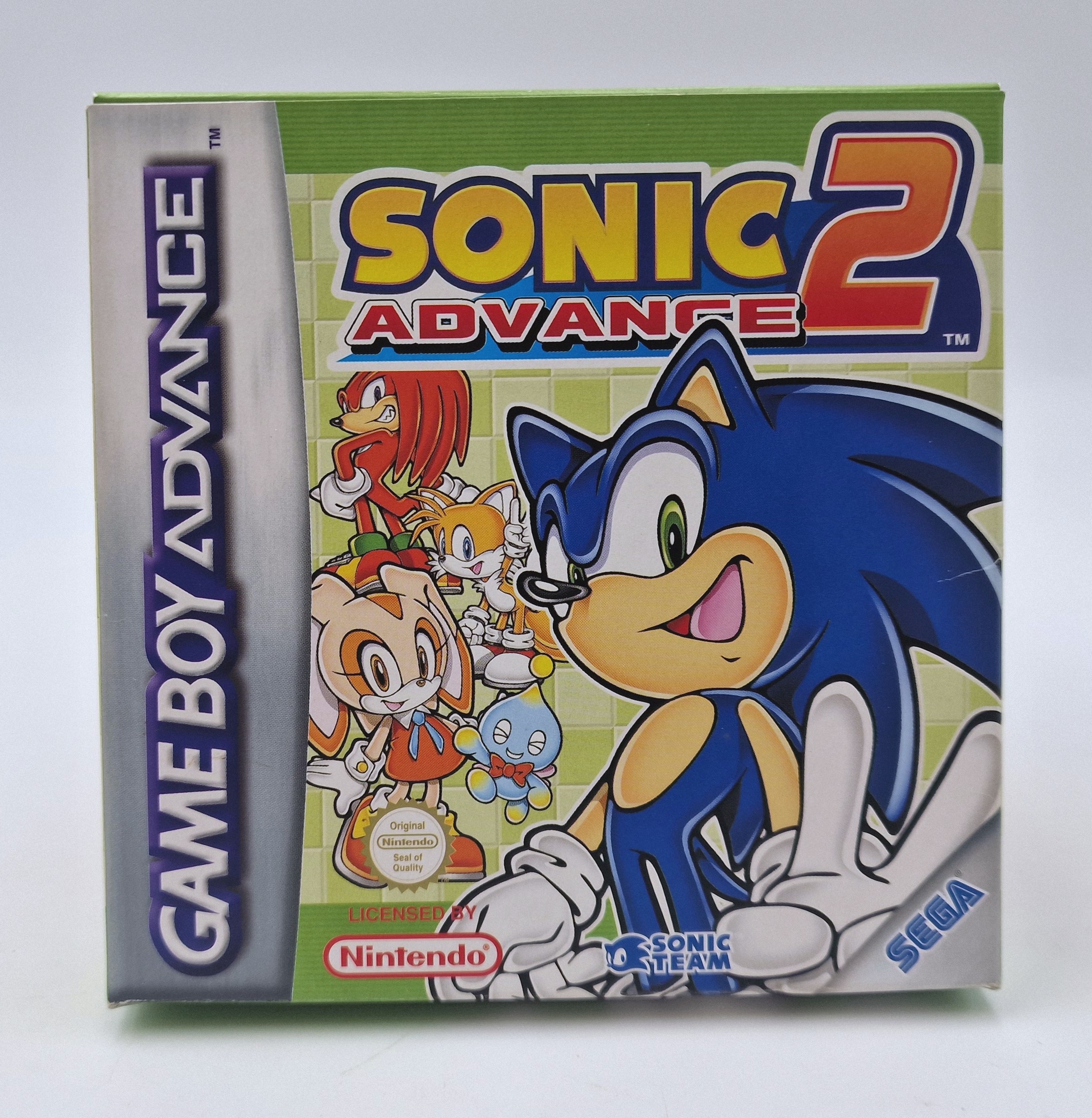 Notre exemplaire de Sonic Advance 2, Game Boy Advance PAL