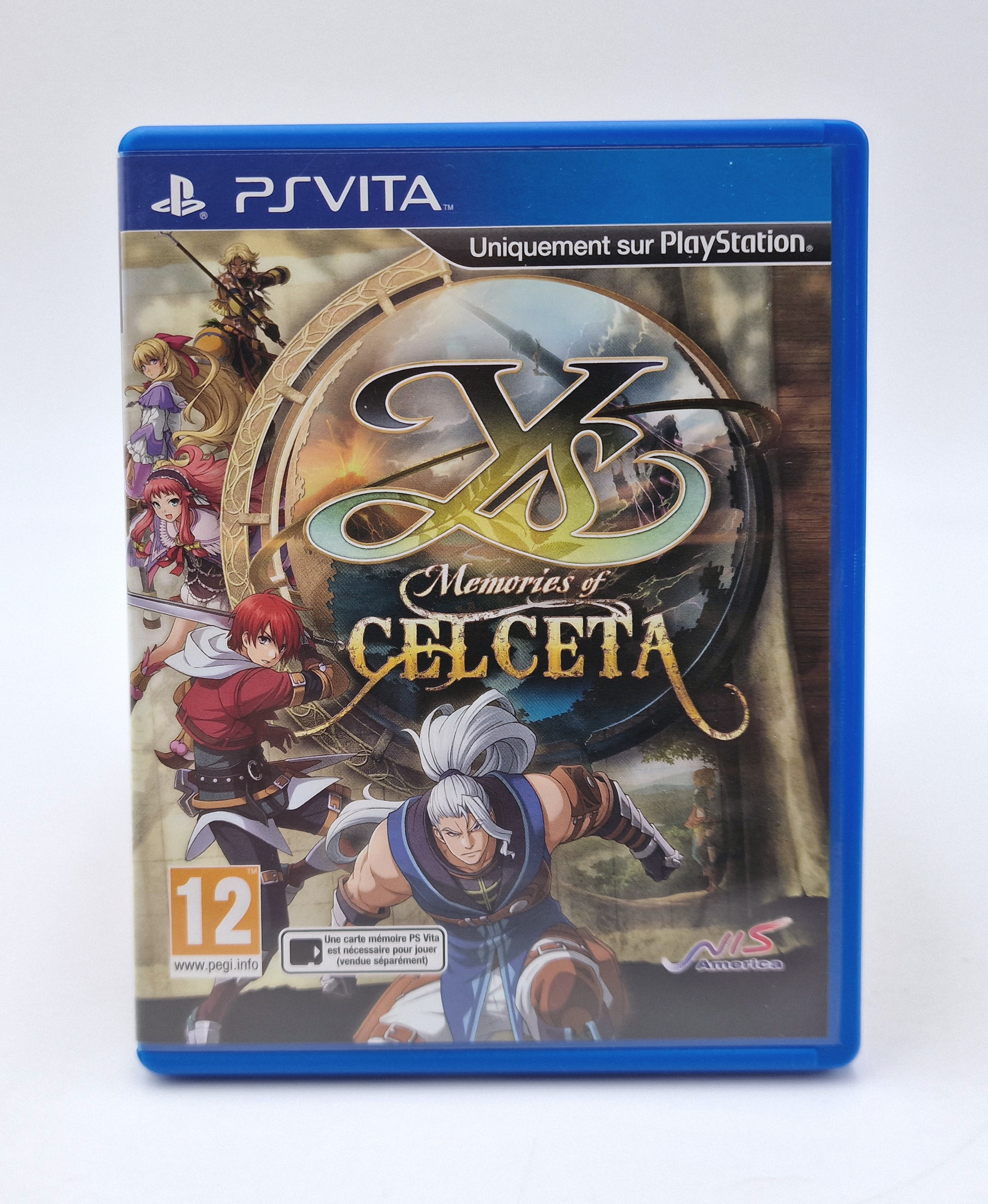 Notre exemplaire de Ys: Memories of Celceta, PS Vita PAL